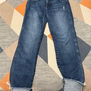 Kut from the Kloth Medium Blue Cropped Jeans